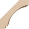 Ekena Millwork 5-inch W x 6-inch D x 6-inch H Imperial Rough Cedar Woodgrain TimberThane Knee Brace, Primed BRCUR05X06X06IMPRCPR - alternate 2